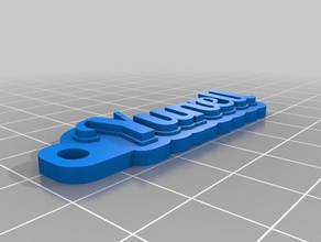 yunell kc llaveros personalizado 3d print model - Mito3D