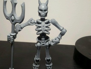 devil skeleton creatures 3d print model - Mito3D