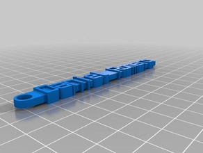 my daniel romero message keychain organization customized 3d print model - Mito3D