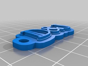dyj kc llaveros personalizado 3d print model - Mito3D