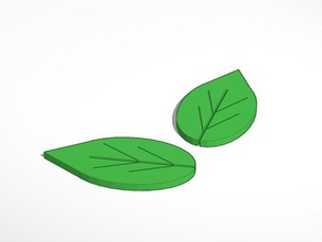 les feuilles 3d l'impression 3d print model - Mito3D