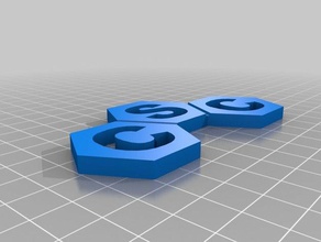 drei zusammenhängende Felder math Kunst 3d print model - Mito3D