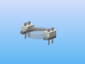 ibox nano vat holder clamps 3d printer parts iboxnano repair part 3d print model - Mito3D