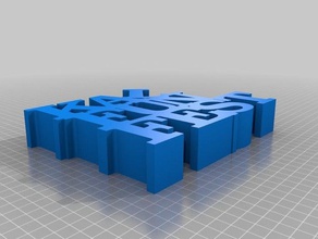 la mia su misura variabile word scultura kal sculture 3d print model - Mito3D
