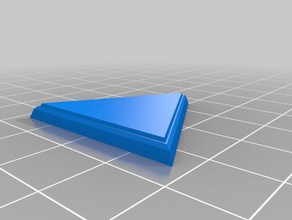 triângulo da base de dados hi res jogos personalizado 3d print model - Mito3D