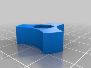 my customized parametric hex nut knob 25 3d printer accessories 3d print model - Mito3D