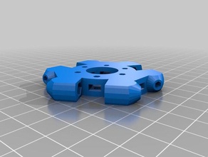 kossel mini effector nut pockets 3d printer parts delta 3d print model - Mito3D