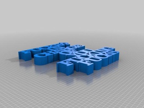 my customized variable word sculpture3 sculptures 3d print model - Mito3D