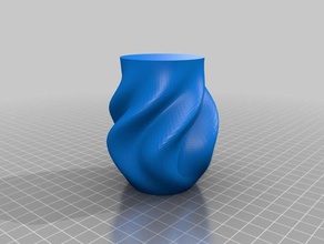 mon personnalisés ridée organique vase les conteneurs 3d print model - Mito3D