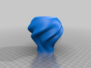 mon personnalisés ridée organique vase les conteneurs 3d print model - Mito3D