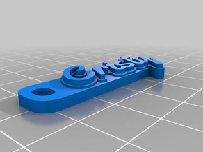 meine angepasste multiline-tag Schlüsselanhänger cristy 3d print model - Mito3D