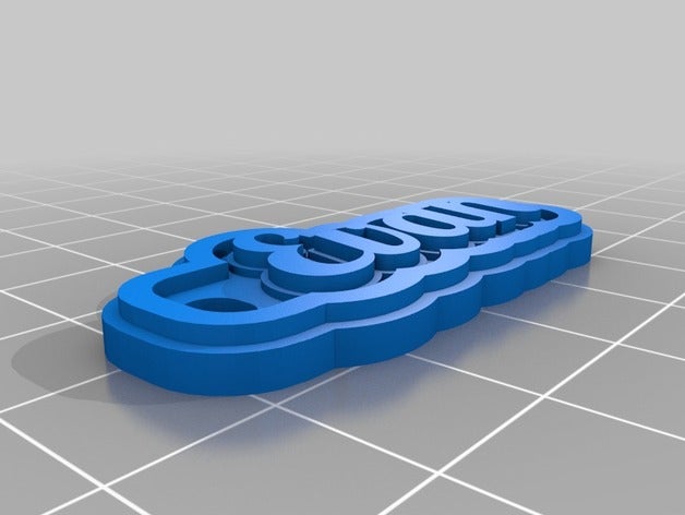 alison name tag keychain keychains customized 3D print model - Mito3D