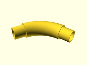 parametric insert pipe bend parts 3d print model - Mito3D