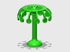 pendiente de árbol aretes joyería 3d print model - Mito3D