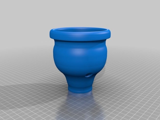 ancient roman flower pot outdoor garden 3D print model - Mito3D