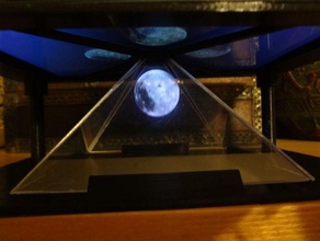 treolo 7 eine weitere holografische Pyramide kleben Sie weniger interactive Kunst einfach machen drucken Hologramm hologramm 3d print model - Mito3D