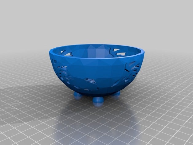 dragon bowl piedi contenitori 3D print model - Mito3D
