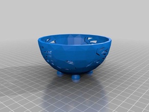 dragon bowl Füße Container 3d print model - Mito3D
