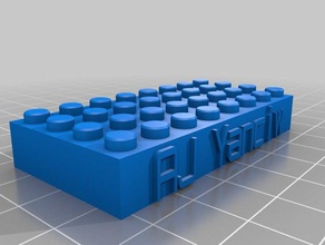 aj lego construção brinquedos personalizado 3d print model - Mito3D