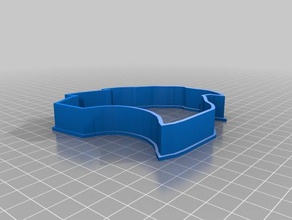 dodge hellcat cookie cutter kitchen dining 3d print model - Mito3D