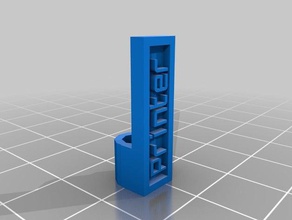 my customized cable label printer organization 3d print model - Mito3D