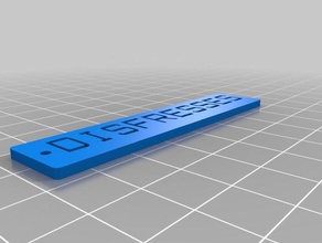 etiket disfresses organizasyon özelleştirilmiş 3d print model - Mito3D