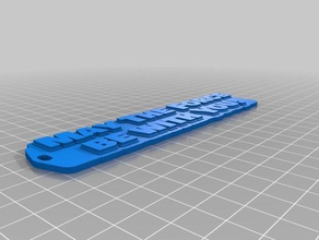 force Schlüsselanhänger angepasst 3d print model - Mito3D