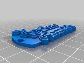 haytham nametag keychains customized 3d print model - Mito3D