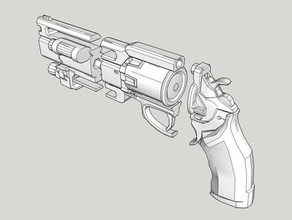 fatebringer de corte adecuado -tamaño completo - remix props destino el del juego arma pistola 3d print model - Mito3D