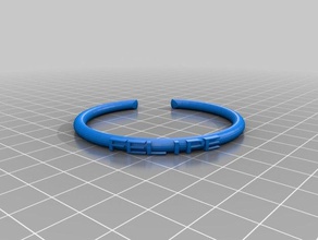 my customized text ringbraceletcrown thing felipe fashion 3d print model - Mito3D