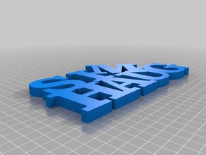 meine angepasste variable Wort Skulptur Skulpturen 3d print model - Mito3D