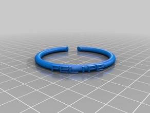 my customized text ringbraceletcrown thing felipe 2 fashion 3d print model - Mito3D