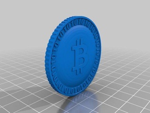 mi bitcoin wallet moneda fija las monedas insignias 3d print model - Mito3D