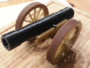 historical field cannon vehicles war 3d print model - Mito3D