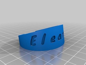 eleanor pulsera las pulseras personalizado 3d print model - Mito3D