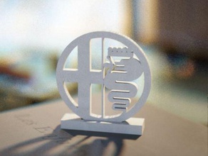 alfa-romeo-logo andere 3d print model - Mito3D