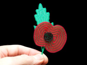 remembrance day poppy accessories 3d print model - Mito3D