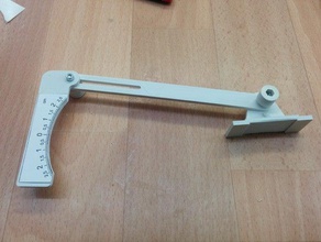 indicador de ángulo timón rc vehículos messgert calibre ruderausschlag ruderausschlagmesser rudermessgert 3d print model - Mito3D