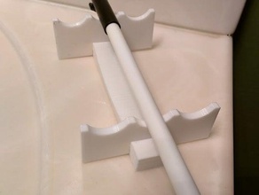 travel toothbrush stand bathroom holder 3d print model - Mito3D