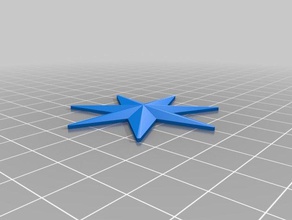 my customized star 3d openscad library math art 3d print model - Mito3D