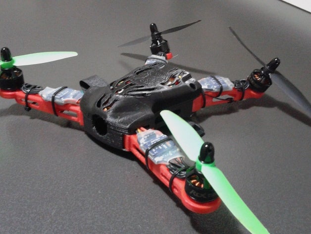 qkk fenice v012 250mm fpv atail quadcopter rc vehicles a-tail flip32 250 racer fpv250 multirotor naze32 3D print model - Mito3D