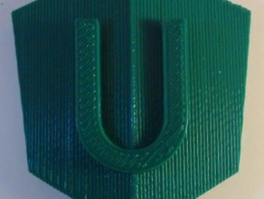 angular universal logotipo outros 3d print model - Mito3D