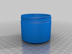 my customized container knurled lid containers 3d print model - Mito3D