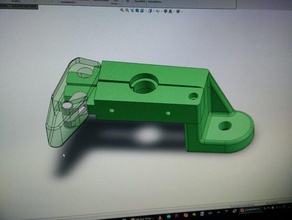soporte extrusores bowden cambio rapido rápido extrusora de apoyo 3d impresión 3d print model - Mito3D