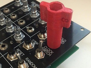 8 mm interruptor tornillo de la herramienta no rayar el panel mano herramientas eurorack jack 3d print model - Mito3D
