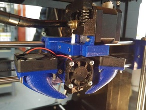 migbot prusa i3 e3d v6lite6 direta de montagem unidade a impressora partes e3dv6 hotend elétrons 3d extrusora 3d print model - Mito3D
