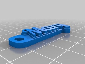 krista Schlüsselanhänger angepasst 3d print model - Mito3D