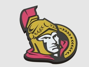ottawa senators Zeichen logos 3d-logo Eishockey nhl 3d print model - Mito3D