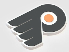 philadelphia flyers signs logos 3d logo ice hockey nhl 3d print model - Mito3D