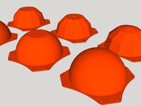 dji f450 hobbyking q450 parte superior de la cúpula campana rc vehículos cubierta fantasma 3d print model - Mito3D